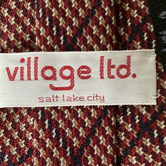 Vintage Village Ltd of Salt Lake City Equestrian Polo Design Men’s Silk Tie - Picture 6 of 8